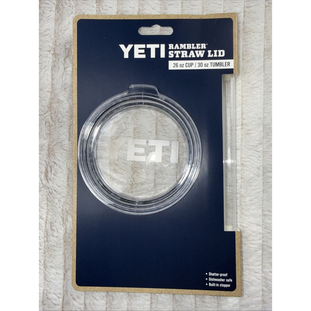 Yeti Rambler Straw Lid 30 oz Tumbler & 26 oz Cup Mug Travel Mug NEW Shatterproof
